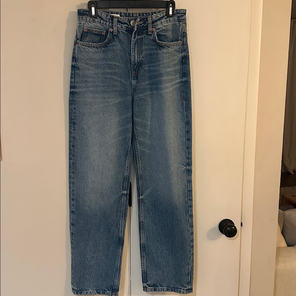 Zara Mom fit Blue Denim Jeans